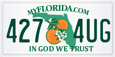 FL license plate 4274UG