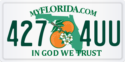 FL license plate 4274UU