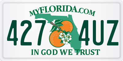 FL license plate 4274UZ