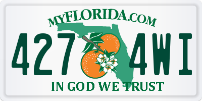 FL license plate 4274WI