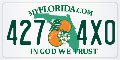 FL license plate 4274XO