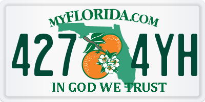 FL license plate 4274YH
