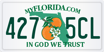 FL license plate 4275CL