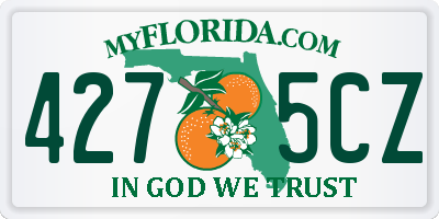 FL license plate 4275CZ
