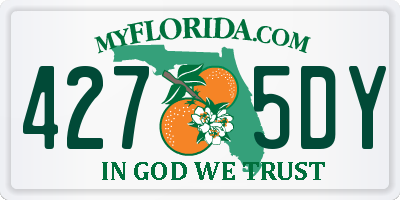 FL license plate 4275DY