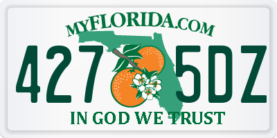 FL license plate 4275DZ