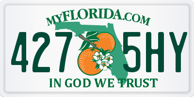 FL license plate 4275HY