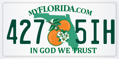 FL license plate 4275IH