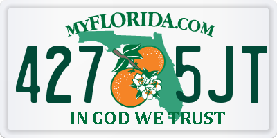 FL license plate 4275JT