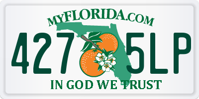 FL license plate 4275LP