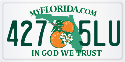 FL license plate 4275LU
