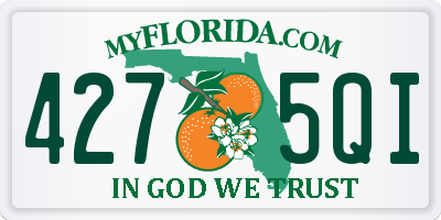 FL license plate 4275QI
