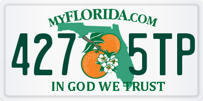 FL license plate 4275TP