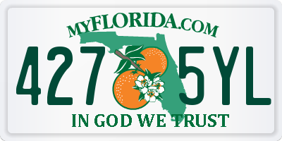 FL license plate 4275YL