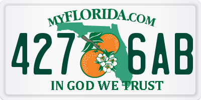 FL license plate 4276AB