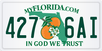 FL license plate 4276AI