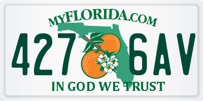 FL license plate 4276AV