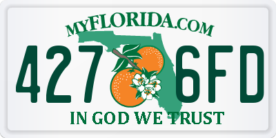 FL license plate 4276FD