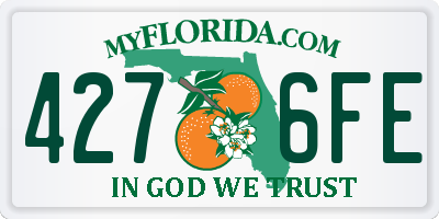 FL license plate 4276FE