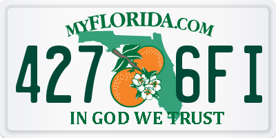 FL license plate 4276FI