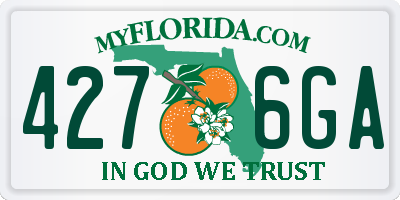 FL license plate 4276GA