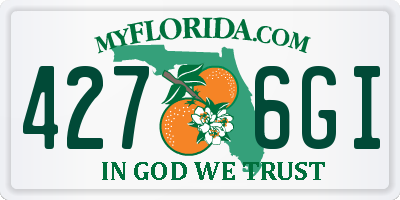 FL license plate 4276GI
