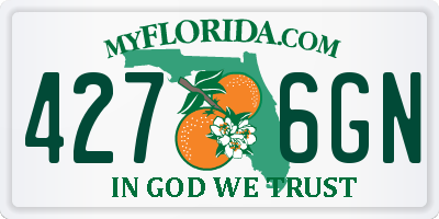 FL license plate 4276GN