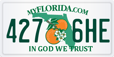 FL license plate 4276HE