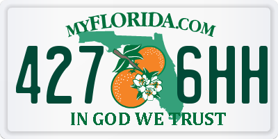 FL license plate 4276HH