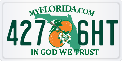 FL license plate 4276HT