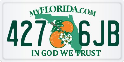 FL license plate 4276JB