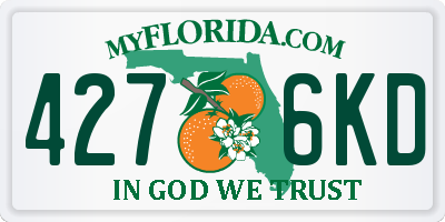 FL license plate 4276KD