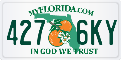 FL license plate 4276KY
