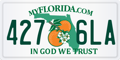 FL license plate 4276LA
