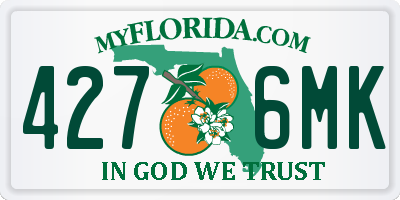 FL license plate 4276MK