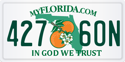FL license plate 4276ON