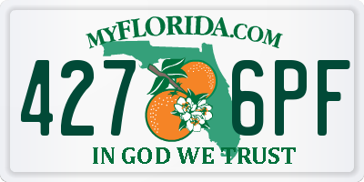 FL license plate 4276PF