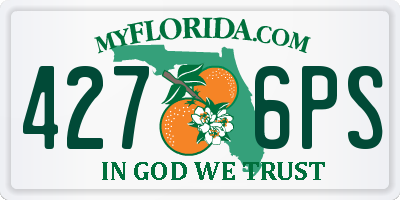FL license plate 4276PS