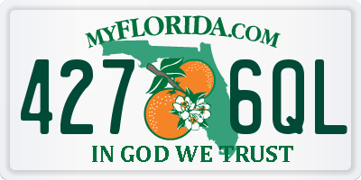 FL license plate 4276QL