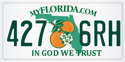 FL license plate 4276RH
