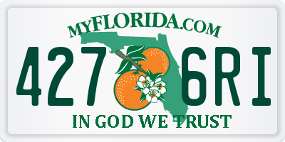 FL license plate 4276RI