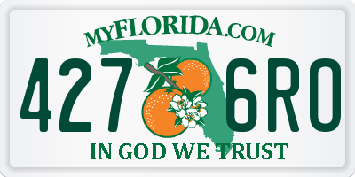 FL license plate 4276RO