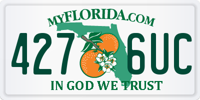 FL license plate 4276UC