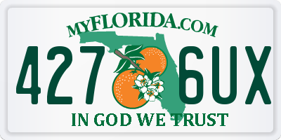 FL license plate 4276UX