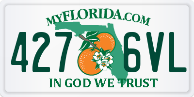 FL license plate 4276VL