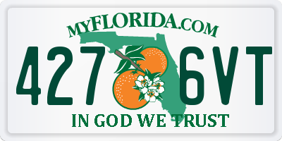 FL license plate 4276VT