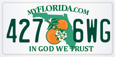 FL license plate 4276WG
