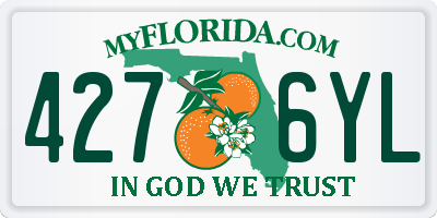 FL license plate 4276YL