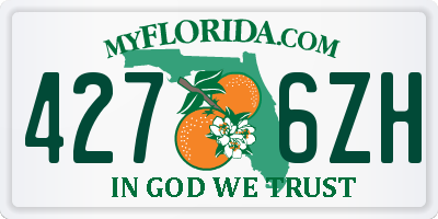 FL license plate 4276ZH