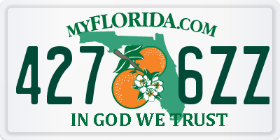 FL license plate 4276ZZ